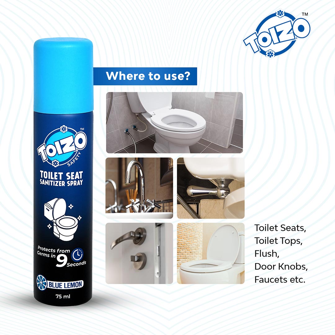 Buy Toizo Toilet Seat Sanitizer Spray Online In India - Pack of 2